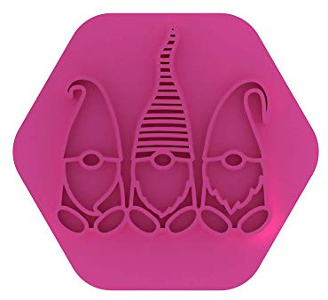 LissieLou Weihnachtswichtel, Keksstempel, Weihnachtsmotiv, Zuckerguss, Fondant, Hellrosa