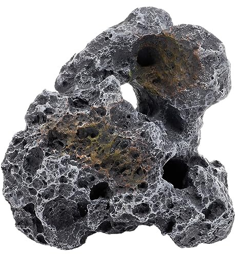 Cavity Stone Dark 1, 16 x 8 x 16 cm, Dekoration für Aquarien