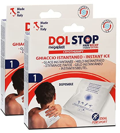 Lot de 2 sac froid instantané, compresse froide jetable, poche de glace -JUANIO-
