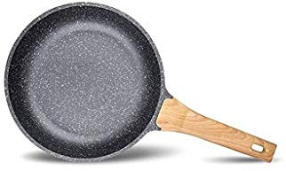 OQHAIR Padella Antiaderente, Padella Antiaderente in Pietra, la Migliore Padella Antiaderente per frittata con Manico Soft Touch, Compatibile con induzione