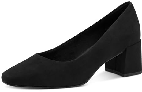 MARCO TOZZI Damen Pumps mit Blockabsatz Vegan, Schwarz (Schwarz), 39 EU