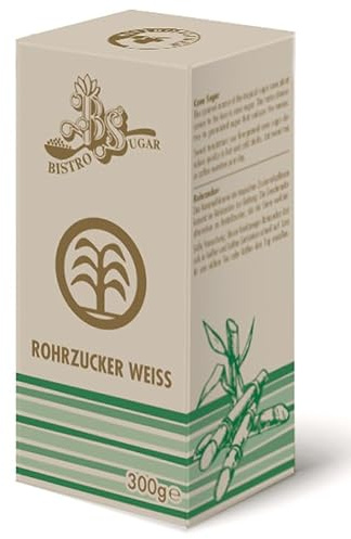 BistroSugar Streuer | Weisser Rohrzucker | 10er Pack – 3000g Nettofüllmenge | 1 Streuer mit 300g