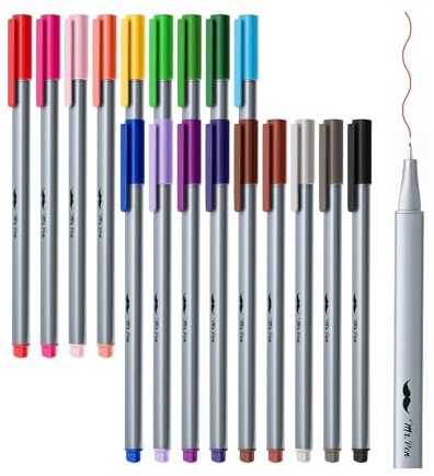 Mr. Pen- Fineliner Pens, 18 pcs, 0.4mm Fineliners Pens