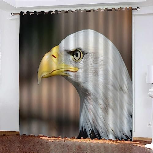 Verdunkelungsvorhänge Kräuselband Tierischer Adler 2 X 140 X 250 Cm Set Kindergardinen Mädchen Verdunkelungsvorhänge Mit Ösen Blickdichter Kinderzimmer Schlafzimmer Vorhang -1D0S2F0F9J9B8L5O9B3U7S1R2S