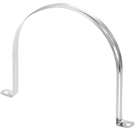 Unifizz 150mm(5.9) Rigid Pipe Strap 2 Holes U Bracket Cable Clamp, 201 Stainless Steel Tension Tube Clip Conduit Clamp Hanger 8pcs
