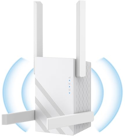 2025 WiFi Extender Signal Booster, 5GHz/2.4GHz, 1200Mbps Range Extender With Ethernet Port