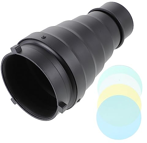 Kit de Tubes Lumineux pour Flash, Plastique, 1 Set, pour Photographie | Grille Nid D’abeille et Filtres, Forte Adaptabilité, Effet Spot Concentré, Portrait et Prise de Vue