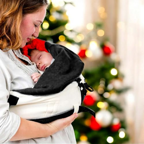 3 in 1 Baby-Tragetuch, Komfortable Babytrage ohne Binden, 100% aus weicher Baumwolle, Ideal für Neugeborene und Kleinkinder in den ersten Monaten, Auch für Baby-Wippe geeignet, Perfekte Erstaustattung