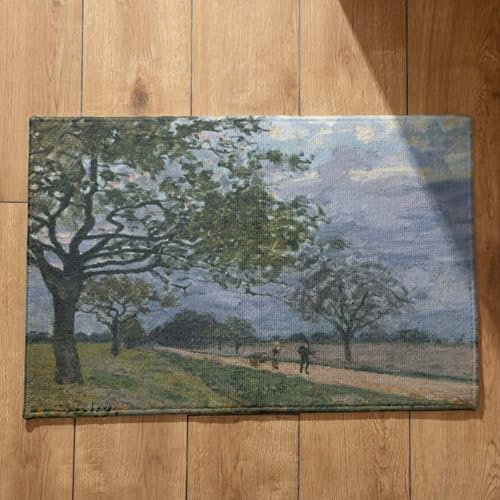 EHOMERY Zerbino Pulisci Scarpe da Esterno Tappetino per Vasca Antiscivolo Pittura Ad Olio Arte Paesaggio Zerbino Lavabile in Lavatrice Zerbini per Esterno 50x80cm