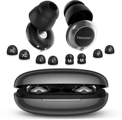 TECKNET 3-Mode Silicone Ear Plugs, 20dB SNR Noise Blocking