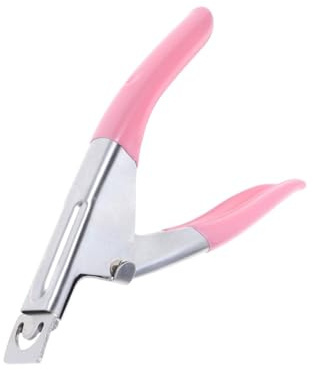 SOIMISS Ciseaux Manucure Acier Inoxydable U Forme Coupe Ongles Durables pour Ongles Naturels Gel et Acrylique Coupe Précise pour Manucure Française et Styles Variés Usage Professionnel et