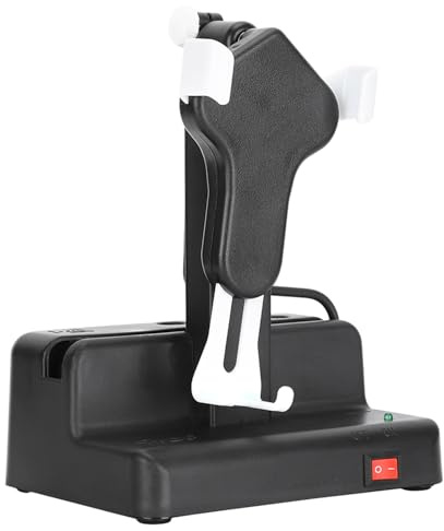 OVAQUIXI Agitatore Automatico per Telefono, Contapassi Oscillante, Contapassi per Telefono Cellulare, Supporto Stabile e Durevole per Appassionati di Fitness, Bianco Perla