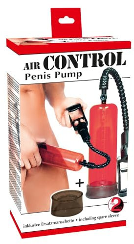 Seven Creations Air Control Pompe à Pénis Rouge 21 cm