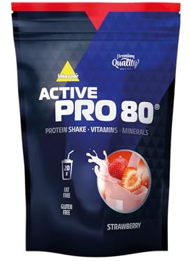inkospor Active Pro 80 Protein Shake, Strawberry, 500 g Bag