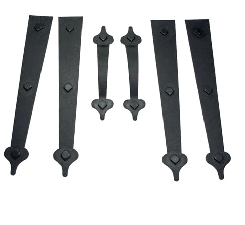 Household Essentials Hinge It Magnetic Decorative Garage Door Accents, Black
