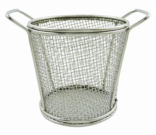 Stainless Steel Net Deep Fryer Basket French Fries Fry Round