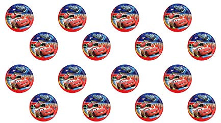ALMACENESADAN, 0446 Lot de 12 assiettes jetables pour fêtes et anniversaires Disney Cars