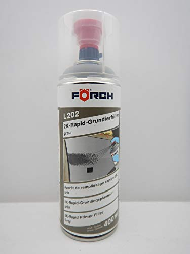 Förch 2K EPOXY GRUNDIERFÜLLER L202 GRAU LACK GRUNDIERUNG FÜLLER SPRAY 400ML (1)