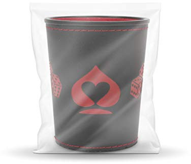 ASS Altenburger Premium Würfelbecher aus Kunstleder mit Filz im Polybag