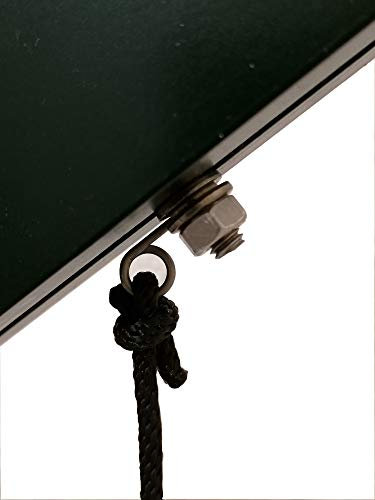 GAO Flora 40 Stück Universal Pflanzenhalter Ösen-Haken Kombination aus Edelstahl mit M6 Hammerkopfschrauben zum aufhängen von Gurkennetzen, Rankhilfe für Tomaten