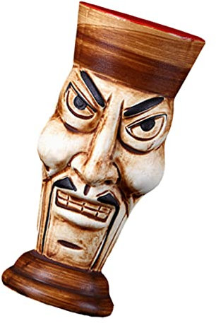 STOBAZA Keramik Totem Cocktailglas Zombiekopf Tasse Kreatives Trinkgeschirr für Bar Zuhause Glatte Öffnung