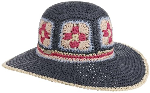 Seeberger Filesta Schlapphut Strohhut Sonnenhut Sommerhut Strandhut Gartenhut Damen - Sommer Frühling-Sommer - One Size dunkelblau