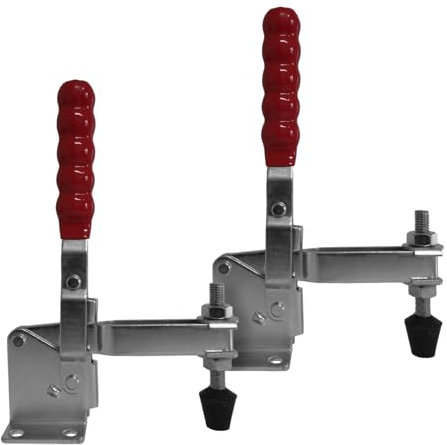 SOTECH 2 pièces Pince de serrage à genouillère Force de maintien jusqu'à 340 kg Serrage rapide vertical Pinces de serrage à genouillère