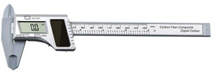 Pied à Coulisse NuméRique 150mm Conversion MéTrique En Pouces RèGle à éNergie Solaire éCran LCD Jauge de Profondeur Outil de Mesure