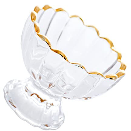 Alipis 2st Eisbecher Kleine Schüssel Trifle-becher Sahneschalen Fruchtdekor Pudding Platte Dessertschale Mit Fuß Klare Tassen Eisgerichte Parfaitbecher Verkostung Cocktailgläser Glas