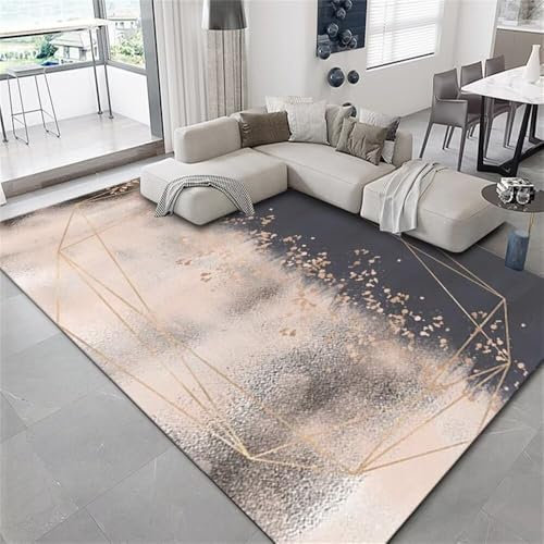 Kunsen 200X300CM Moderne Teppiche Schlafzimmer Sofa einfach, rutschfest, schmutzabweisend, pflegeleicht, sicherer Teppich Teppich Jugendzimmer Mehrfarbig Outdoor-Teppich Flokati Teppich