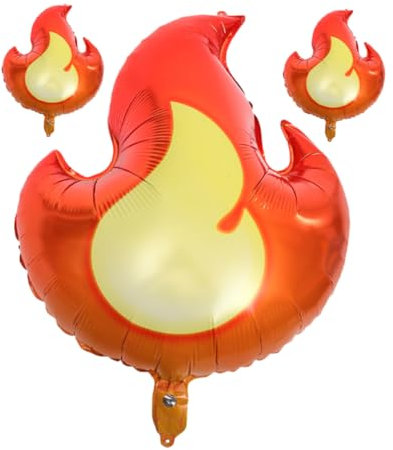 Vaguelly 3st Flammenballon Ballonaufblasgerät Heißluftballon Ballonpumpe Elektrisch Partydekorationen Für Feuerwehrleute Ballonfüllmaschine Nachfüllbare Wasserballons Helium Aluminiumform