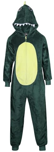 A2Z 4 Kids Flickor Pojkar Krokodil Jumpsuit Djuransikte Onesie Mjuk Plysch Fleece - E.Soft 938 Crocodile Onesie 7-8