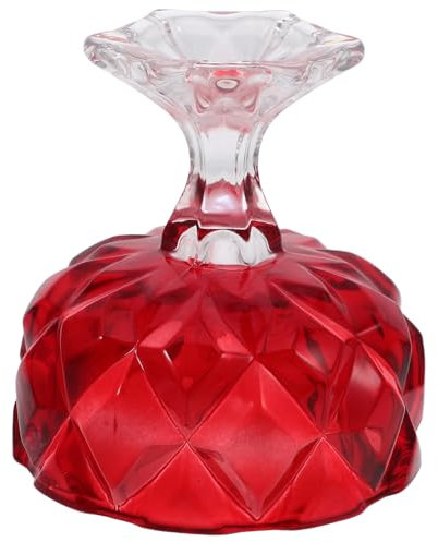 KICHOUSE Vintage Glass Dessert Bowl for Sundaes and Fruit Salads Elegant Footed Cup for Parties Snacks and Entertaining Ice Cream Dish