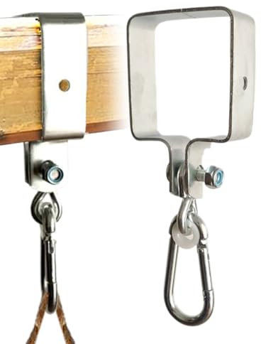 Générique Accroches Pour Balançoire De Véranda - Accessoires De Suspension En Alliage Pour Balançoire | Support Silencieux Pour Chaise, Porche, Pergola, Plafond Et Arbre