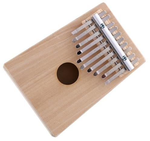 Selbstgemacht Handbemaltes Daumenklavier aus Holz Fingerklavier mit 10 Musikinstrument für Kinder Kreatives Bastelspielzeug Stabil und