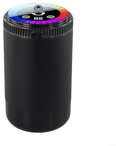 Deodorante per auto intelligente Diffusore di aromi ricaricabile con 5 livelli di intensità regolabile Dispenser di olio essenziale per veicoli in lega di alluminio umidificatore portatile