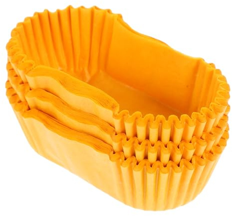 Pirottini Ovali in Carta Gialla per Muffin e Torte
