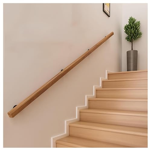 Corrimano Per Scale Da 50-600cm, Ringhiera antiscivolo per scale con staffe, Kit di maniglioni di sicurezza per corridoio, villa, edificio, soffitta(250cm(2 * 125cm))