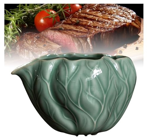 Salsiera in ceramica, caraffa for salsa di latte vintage, brocca da portata for salse alla panna, ciotola for salse, dispenser for salsa al latte e caffè for la cucina di casa