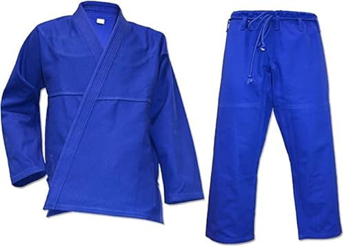 Ring to Cage All-Around Classic Brazilian Jiu Jitsu Gi Kimono with Free BJJ Belt (Blue, A2)
