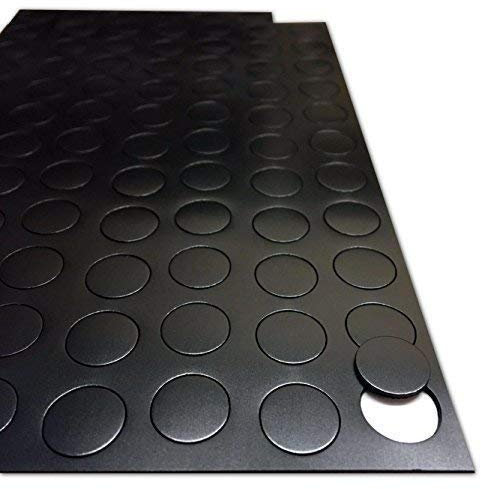 The Fridge Magnet Shop - 132 imanes adhesivos con forma de punto, 12,5 mm de diámetro, grosor a elegir, pequeños discos redondos y gruesos, 1.0mm thick