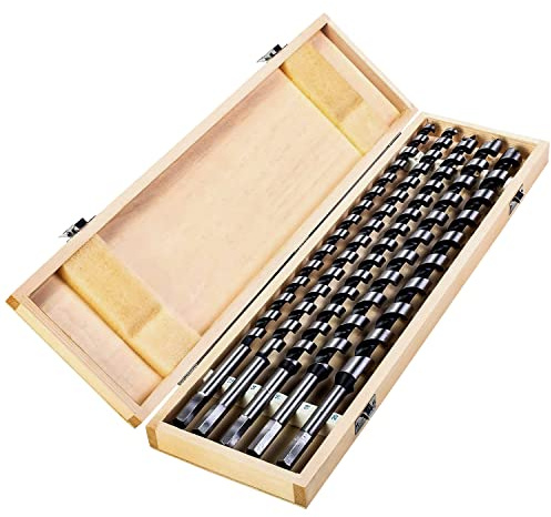 uyoyous 5pcs 460mm Auger Drill Bit for Wood 18 Inchs Ship Auger Long Drill Bit 12/14/16/18/20mm Diameter for Wood Hex Shank Length Deep Woodworking Drill Bit