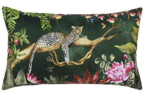 Evans Lichfield Leopard utomhus kuddöverdrag, skog, 30 x 50 cm
