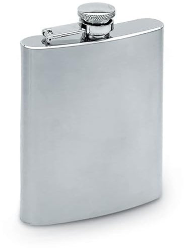 Petaca de Alcohol de Whisky - Acero Inoxidable (175ml - Mate)