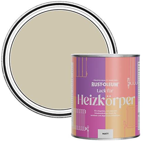 Rust-Oleum Beige Radiator Paint in Matt Finish - Silver Sage 750ml