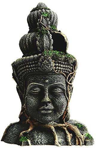Uotyle Buddha Aquarium Dekoration Bronze Buddha Aquarium Höhle für Fische