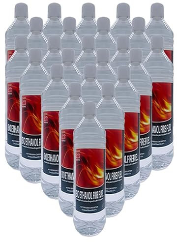 Bio Ethanol (12 Litre) Premium Bioethanol Fuel Bio Ethanol Liquid Fuel for Fires Pits, Fireplace | High Purity Clean Burning Bio Ethanol Fuel | Indoor & Outdoor Ethanol Fuel | Bio-ethanol Fuel Liquid…