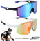 HEDMON Schnelle Brille 2er Set Schnelle Brille Herren Damen Sport Sonnenbrille Herren UV400 Schutz Winddicht Sonnenbrille Herren Sport für Radfahren Motorradfahren Bergsteigen Outdoor Aktivitäten