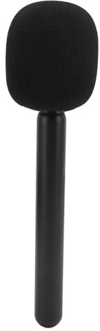 Adaptador de Mano para Micrófono de Entrevista, Soporte para Micrófono de Mano con Espuma para Parabrisas para MIC 1/2, para Rode Wireless GO II, para Hollyland Lark 150, para