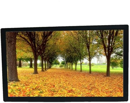 HZEPDVT Cornice Digitale Ad Alta Definizione da Parete, Schermo IPS da 22 Pollici, Supporta USB/SD, con Telecomando E Sensore di Movimento(Black)